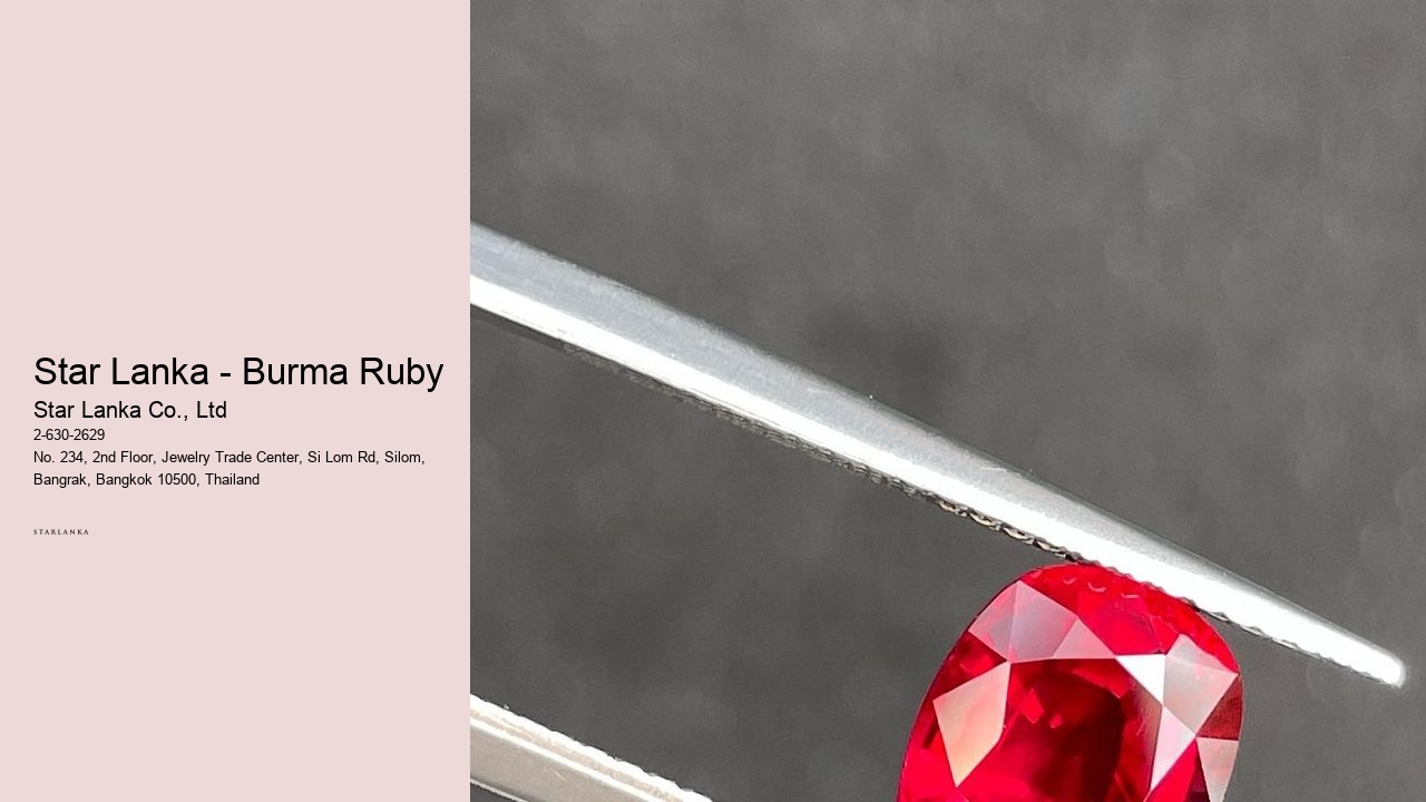Star Lanka - Burma Ruby