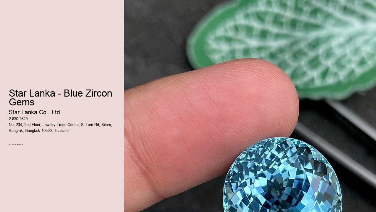 Star Lanka - Blue Zircon Gems